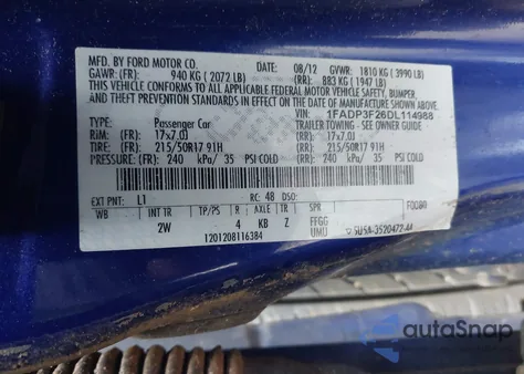 2013 Ford Focus Se from USA, damaged, VIN 1FADP3F26DL114988